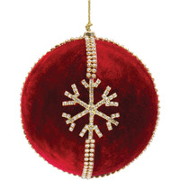 Jeweled Snowflake Ball Ornament (Set of 4)