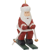 Santa on Skis Ornament (Set of 6)