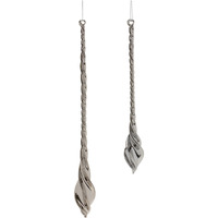 Swirl Glass Drop Ornament (Set of 12)