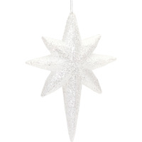 Clear Acrylic Star Drop Ornament (Set of 24)