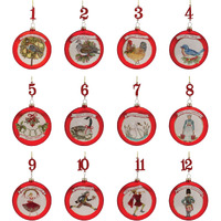 Twelve Days of Christmas Ornament (Set of 12)