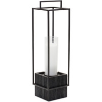 Wood Candle Holder with Metal Frame 24"H