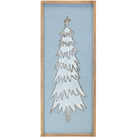 Framed Pine Tree Wall Dcor 26.75"H
