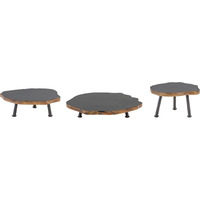 Tree Disc Pedestal Tray (Set of 3)