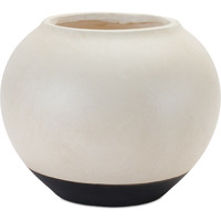 Two Tone Ceramic Vase 8.75"D