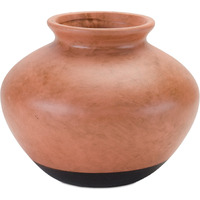 Two Tone Ceramic Vase 9"D