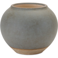 Two Tone Ceramic Vase 8.5"D