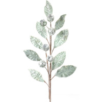 Glittered Pod Leaf Spray (Set of 2)