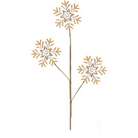 Wood Snowflake Spray (Set of 6)