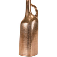 Copper Metal Bottle Vase 12"H