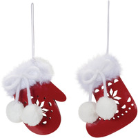 Snowflake Mitten and Stocking Ornament (Set of 12)