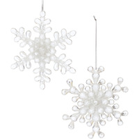 Clear Acrylic Snowflake Ornament (Set of 24)