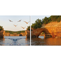 Baxton Studio Stone Arches Mounted Photography Print Diptych