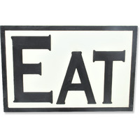 Hattie Wooden "EAT" Wall Sign