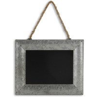 Isadora Galvanized Metal Framed Hanging Chalkboard