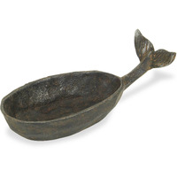 Elias Cast Iron Natural Finish Whale Decor Dish