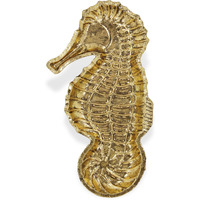 Ceili Golden Cast Iron Sea Horse Tray