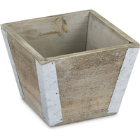 Samil Tapered Square Wood Planter
