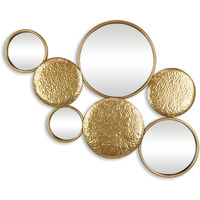 Benuve Golden Multi Level Wall Mirror