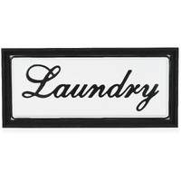 Colista Elegant Laundry Wall Sign - Black