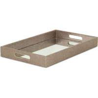 Labai Shagreen Mirrored Tray - Gray