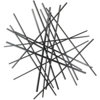 Avalon Large Abstract Wall Decor - Black