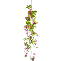 Pink Floral and Foliage Vine (Set of 6)