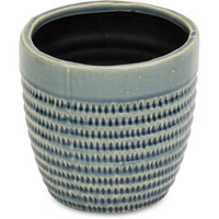Idola Tapered Blue Ceramic Pot - Large