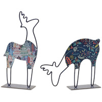 Metal Deer Tabletop Dcor (Set of 2)