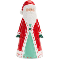 Ceramic Santa Tea Light Holder 10.25"H