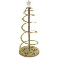Spiral Wood Pine Tree 38.5"H