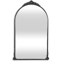 Everlaine Modern Victorian Black Wall Accent Mirror