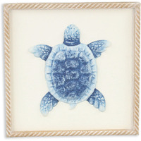 Coralia Sea Turtle Metal Relief Wall Art