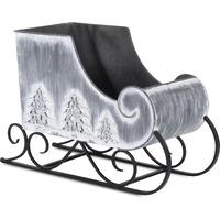 Galvanized Holiday Sleigh Display Piece