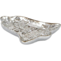 Christmas Bell Cast Silver Gold Catchall Dish