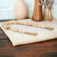 Wistan Hanging 4 Wood Bead Design Tassel Dcor