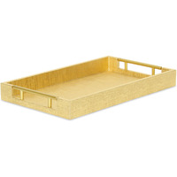 Lusan Vinyl Tray - Gold Faux Snakeskin