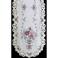 Sinobrite H0971-RS English Rose Oval Runner- 14 x 28 in.