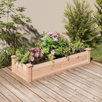 vidaXL Garden Raised Bed with Liner 47.2x17.7x9.8 Solid Wood Fir