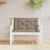 vidaXL Garden Bench Cushions 2 pcs Taupe 39.4x19.7x2.8 Oxford Fabric