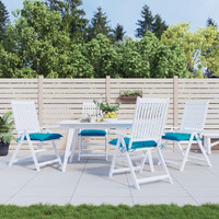 vidaXL Pallet Cushions 4 pcs Light Blue 19.7x19.7x2.8 Oxford Fabric