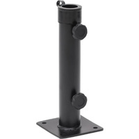 vidaXL Parasol Base for 1.5/1.9 Pole Matt Black Steel
