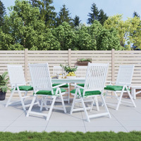 vidaXL Pallet Cushions 6 pcs Green 19.7x19.7x2.8 Oxford Fabric