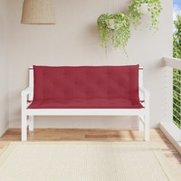 vidaXL Garden Bench Cushions 2 pcs Wine Red 59.1x19.7x2.8 Oxford Fabric