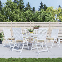 vidaXL Pallet Cushions 6 pcs Beige 19.7x19.7x2.8 Oxford Fabric