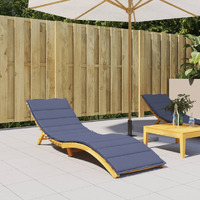 vidaXL Sun Lounger Cushion Navy Blue Oxford Fabric