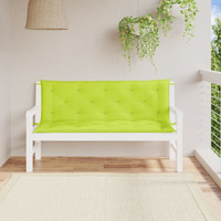vidaXL Garden Bench Cushions 2 pcs Bright Green 59.1x19.7x2.8 Oxford Fabric