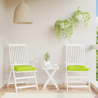 vidaXL Pallet Cushions 2 pcs Bright Green 19.7x19.7x2.8 Oxford Fabric