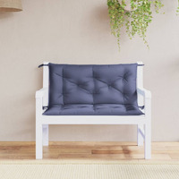 vidaXL Garden Bench Cushions 2pcs Navy Blue 39.4x19.7x2.8 Oxford Fabric