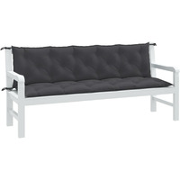 vidaXL Garden Bench Cushions 2 pcs Melange Anthracite 70.9x19.7x2.8 Fabric